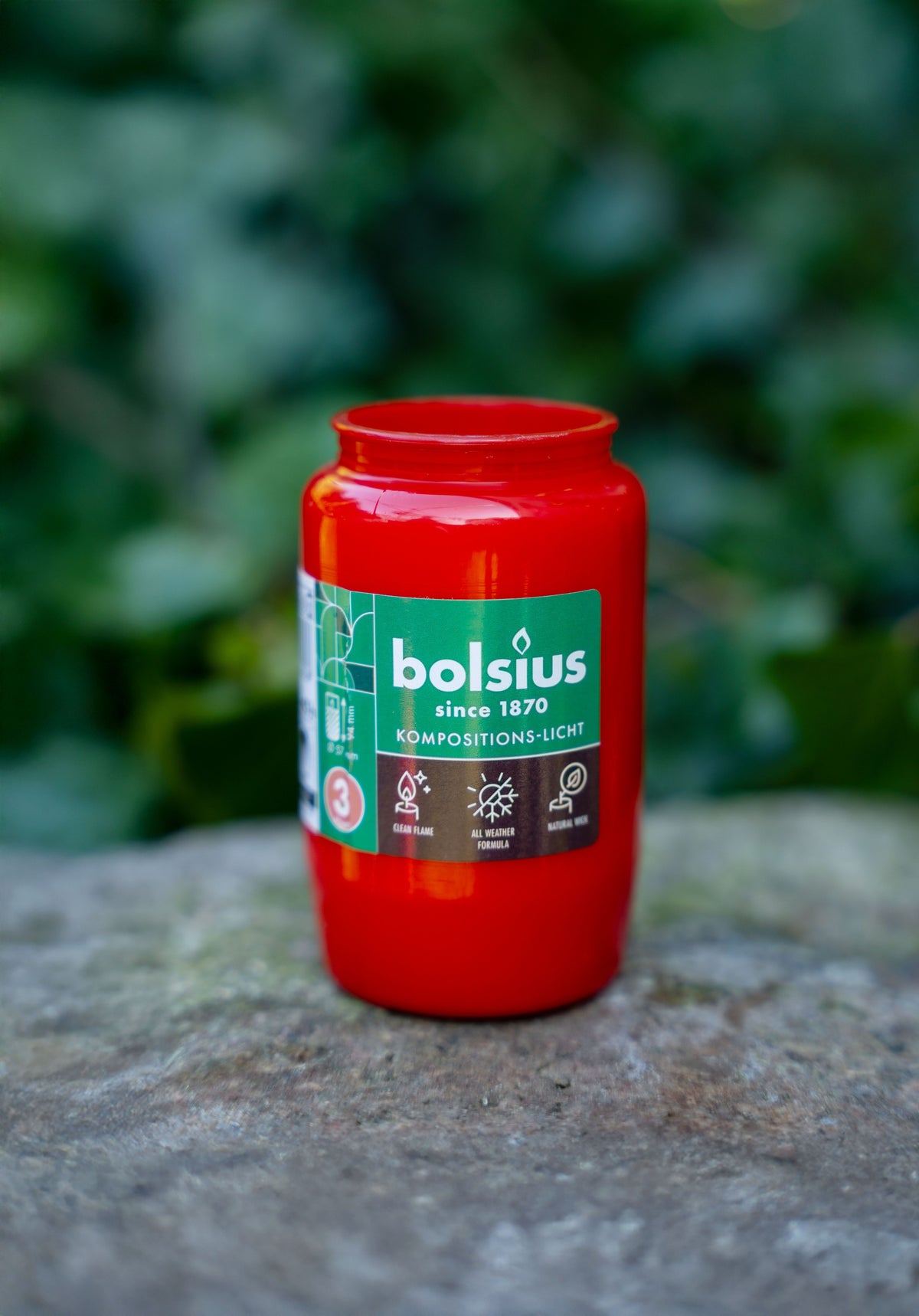 Bolsius - Herdenkingslicht - Rood - 20 stuks - 50 Branduren