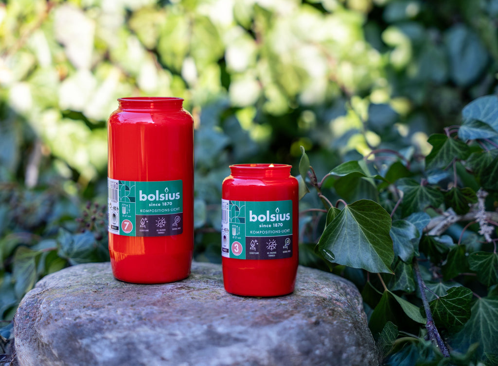 Bolsius - Herdenkingslicht - Rood - 20 stuks - 50 Branduren