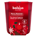 Bolsius - True Glow - 6 Geurkaarsen - Merry Moments - Rood- Voordeelverpakking - Geur Kaars