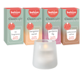 Bolsius - CleanLight - Wit - Houder en navulbare Geurkaarsen - Starterkit - Met 9 (on)gegeurde Refills