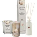 Bolsius - Botticino Bloom set - Geurkaars - Geurstokjes - Marble Kaars - Beige