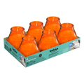 Bolsius - Twilight - Kaars in glas - Patio - Oranje - Tray 6 - 70 branduren