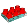 Bolsius - Twilight - Kaars in glas - Patio - Rood - Tray 6 - 70 branduren