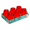 Bolsius - Twilight - Kaars in glas - Patio - Rood - Tray 6 - 70 branduren