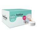 Bolsius Professional - Maxi Theelichten - Wit - 240 Stuks - 10 Branduren