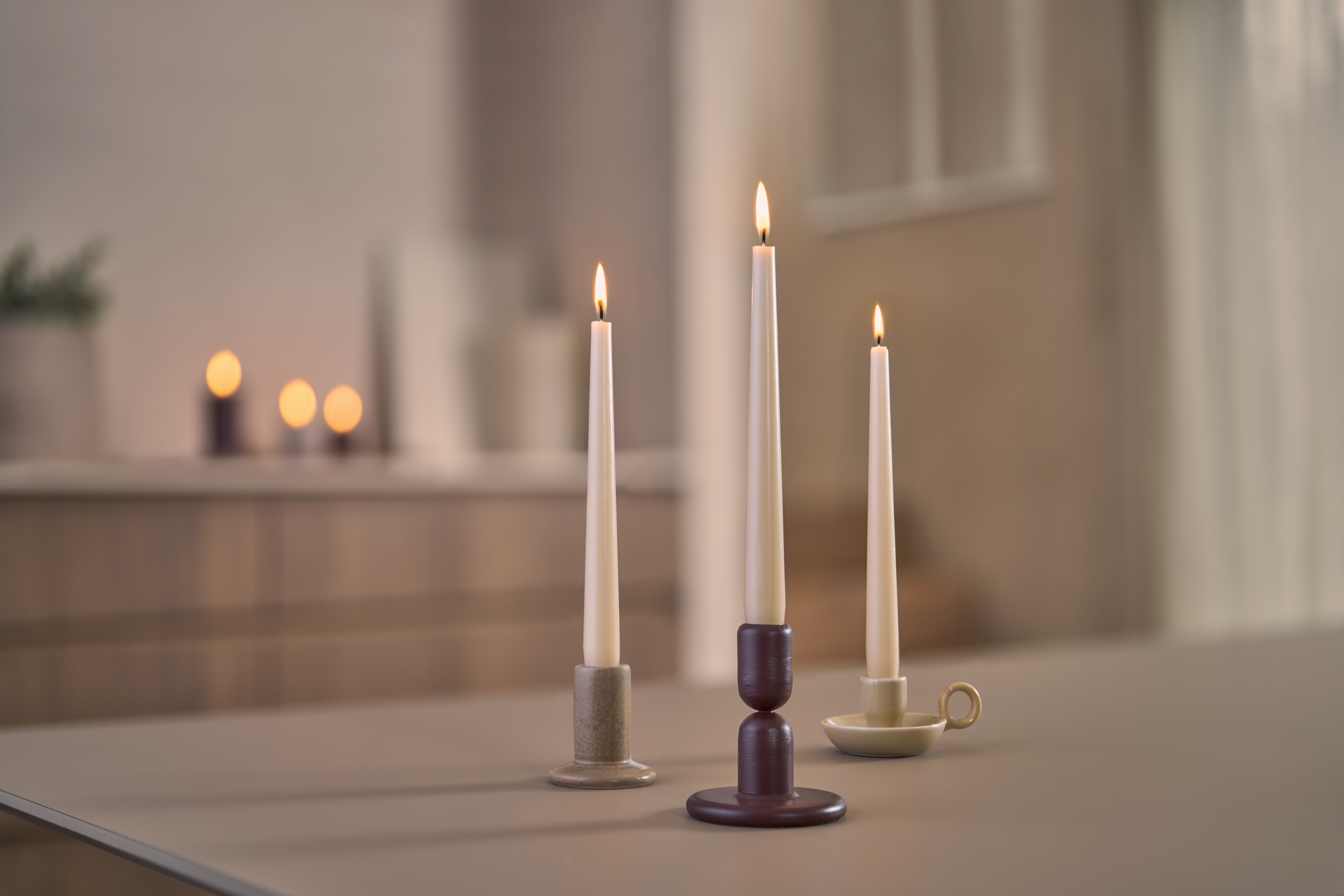 Bolsius - Gladde Dinerkaarsen - 50 stuks - Ivoor - 24,5 cm - Voordeelverpakking