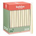 Bolsius - Gladde Dinerkaarsen - 50 stuks - Ivoor - 24,5 cm - Voordeelverpakking