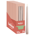 Bolsius - Glossy - Dinerkaarsen - 32 stuks - Licht Roze - 24,5 cm - 7 branduren