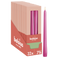 Bolsius - Glossy - Dinerkaarsen - 32 stuks - Fuchsia - 24,5 cm - 7 branduren