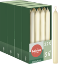 Bolsius - Gladde Dinerkaarsen - 17 cm - 32 stuks - Ivoor