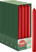 Bolsius - Gladde Dinerkaarsen - 23 cm - 32 stuks - Rood