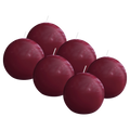 Bolsius - Glossy - Bolkaarsen - 6 Stuks - Rood - 7cm - 16 Branduren
