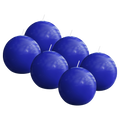 Bolsius - Glossy - Bolkaarsen - 6 Stuks - Blauw - 7cm - 16 Branduren