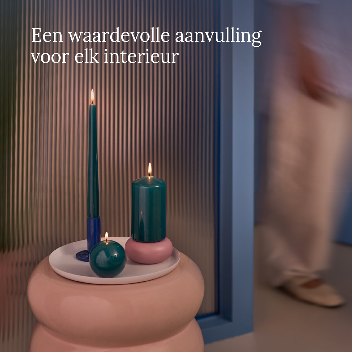 Bolsius - Glossy - Bolkaarsen - 6 Stuks - Groen- 7cm - 16 Branduren