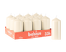 Bolsius - Gladde Stompkaarsen - 12 Stuks - Ivoor - 12 cm - 33 branduren