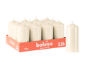 Bolsius - Gladde Stompkaarsen - 12 Stuks - Ivoor - 12 cm - 33 branduren
