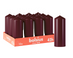 Bolsius - Gladde Stompkaarsen - 12 stuks - Bordeauxrood - 42 branduren - 15 x 5,8 cm