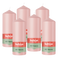 Bolsius - Gladde Stompkaarsen - Roze - 6 stuks - 15cm - 42 Branduren