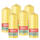 Bolsius - Gladde Stompkaarsen - Geel - 6 stuks - 15cm - 42 Branduren