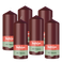 Bolsius - Gladde Stompkaarsen - Bordeaux Rood - 6 stuks - 15cm - 42 Branduren