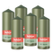 Bolsius - Gladde Stompkaarsen - Olijfgroen - 6 stuks - 15cm - 42 Branduren