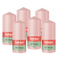 Bolsius - Gladde Stompkaarsen - 6 Stuks - Roze - 13 cm - 43 Branduren