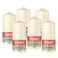 Bolsius - Gladde Stompkaarsen - 6 Stuks - Ivoor - 13 cm - 43 Branduren