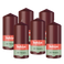 Bolsius - Gladde Stompkaarsen - 6 Stuks - Bordeaux Rood - 13 cm - 43 Branduren