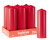 Bolsius - Gladde Stompkaarsen - 6 Stuks - Rood - 75 branduren - 20 x 6,8 cm