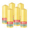 Bolsius - Gladde Stompkaarsen - 6 stuks - Geel - 20 cm - 75 Branduren