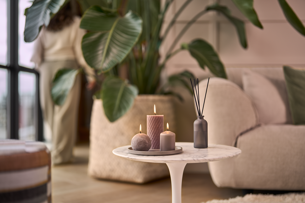 Bolsius - Gladde Stompkaarsen - 6 Stuks - Taupe - 20 cm - 75 Branduren