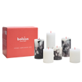 Bolsius - Rustieke kaarsen set - Onyx Black - Marble