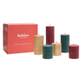 Bolsius - Rustieke kaarsen set - 6 stuks - Jolly