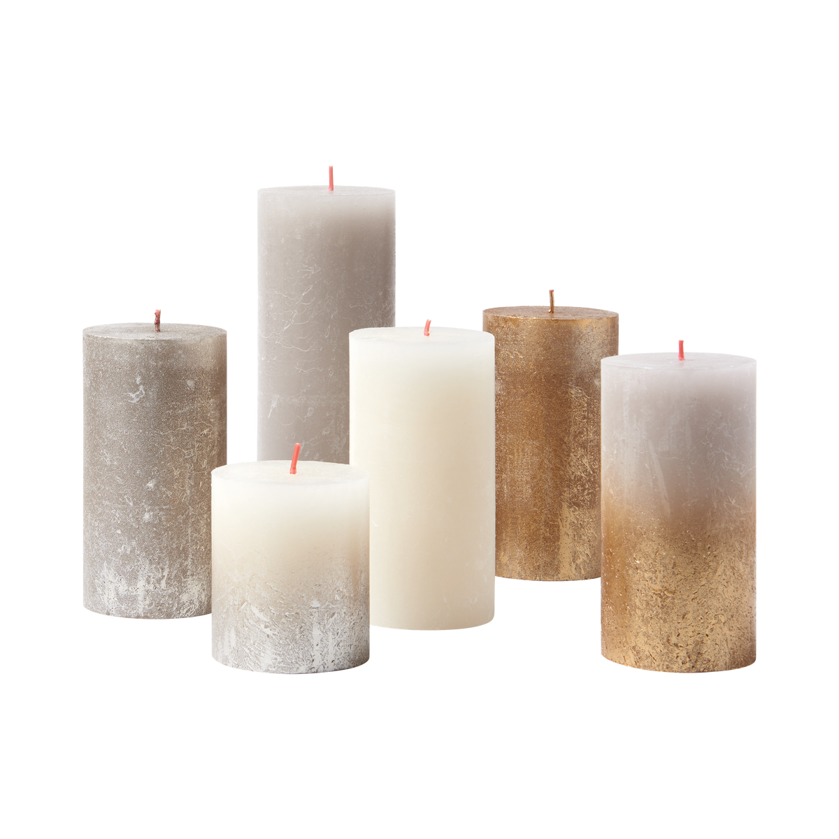Bolsius - Rustieke Kaarsen Set - New Sparkle