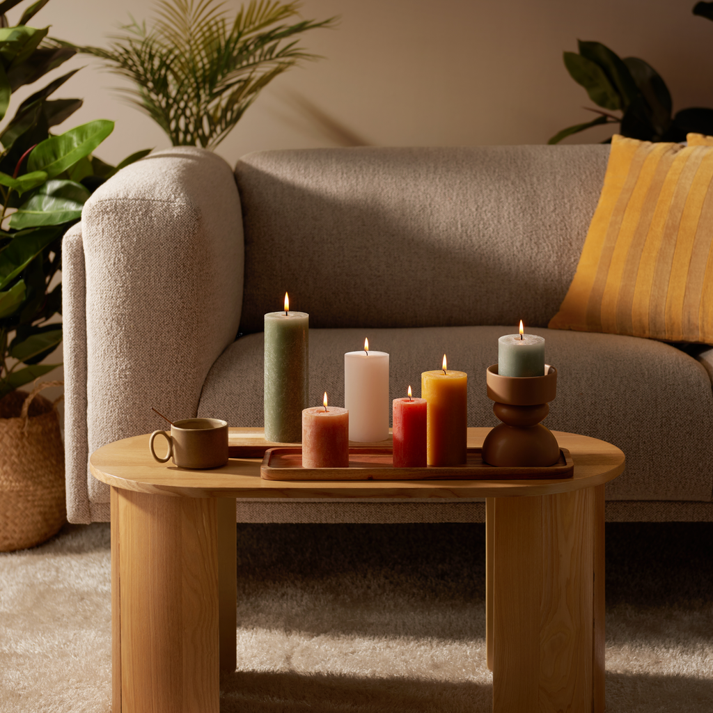 Bolsius - Rustieke Kaarsen Set - New Neutrals