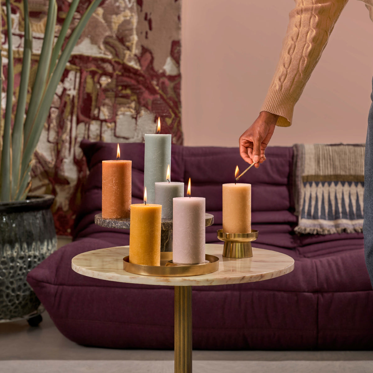 Bolsius - Rustieke Kaarsen Set - Nordic Ambiances