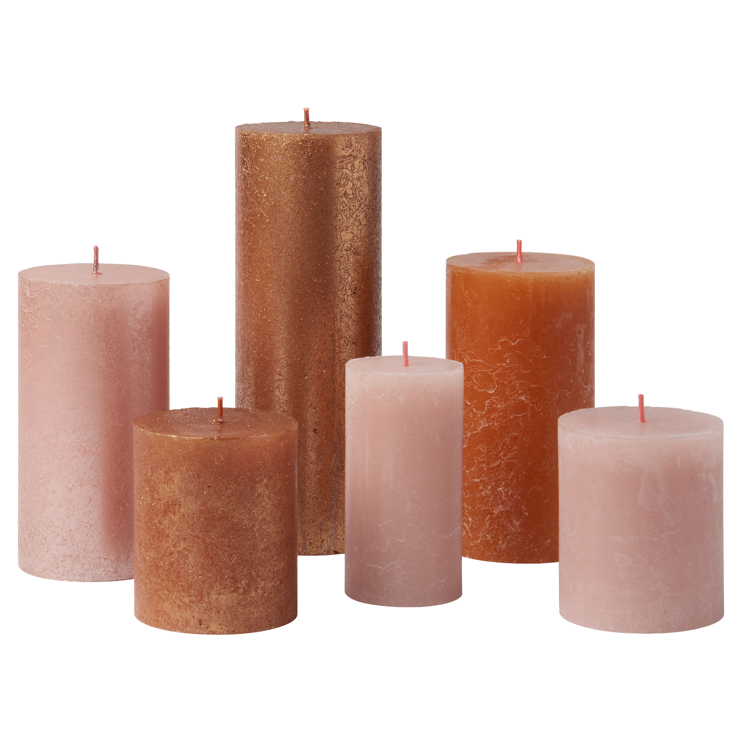 Bolsius - Rustieke Kaarsen Set - Cosy Coppers