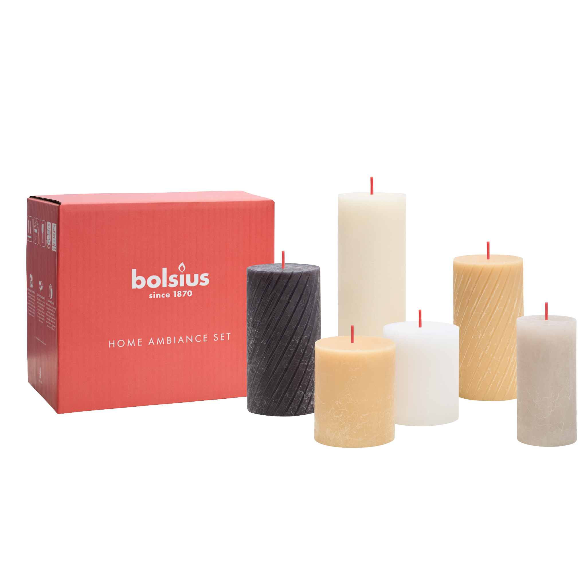 Bolsius - Rustieke Kaarsen Set - Pillow Talk
