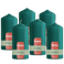 Bolsius - Glossy - Stompkaarsen - 6 Stuks - Groen - 13cm - 43 branduren