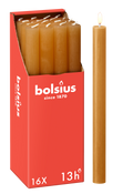 Bolsius - 16 Dinerkaarsen Rustiek - Geel