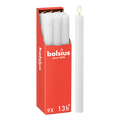 Bolsius - Rustieke Dinerkaarsen - Wit - 13 branduren - 27 cm