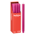 Bolsius - Rustieke Dinerkaarsen - Fuchsia Roze - 9 stuks - 13 branduren - 27cm