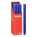Bolsius - Rustieke Dinerkaarsen - Blauw - 9 stuks - 13 branduren - 27cm