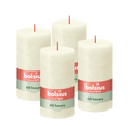 Bolsius - Rustieke Kaars - 4 Stuks - Ivoor - 13cm