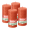 Bolsius - Rustieke Kaars - 4 Stuks - Oranje - 13cm