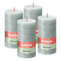 Bolsius - Rustieke Kaars - 4 Stuks - Jade Groen - 13cm