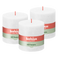 Bolsius - Rustieke Kaars - 3 Stuks - Wit - 10cm - 62 Branduren
