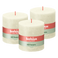 Bolsius - Rustieke Kaars - 3 Stuks - Ivoor - 10 x 10cm - 62 Branduren