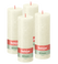 Bolsius - Rustieke Kaars - 4 Stuks - Ivoor - 19cm