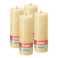 Bolsius Rustieke Kaars - 4 Stuks - Oat Beige - 19cm - 85 branduren